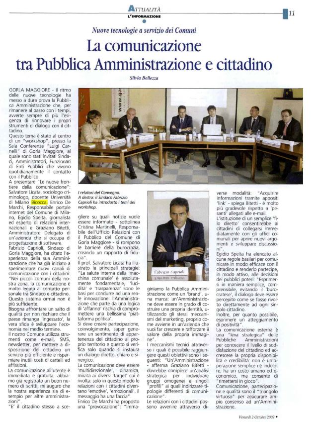 La comunicazione tra Pubblica Amministrazione e cittadino